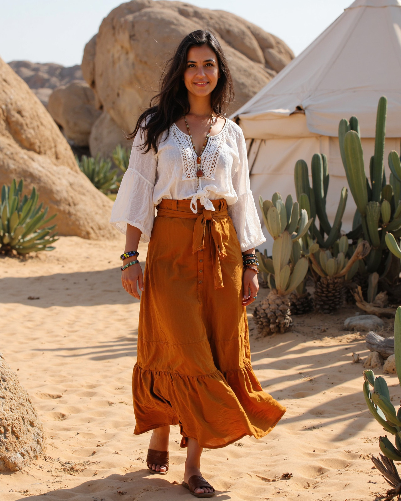 Template example Bohemian 1 (female)